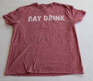 Threadfast Apparel Pink Day Drink Shirt Size M